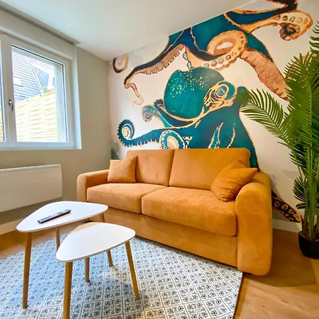 L'octopus - 2 Adultes 2 Enfants Jardin, Proche Centre Et Appartement Le Portel