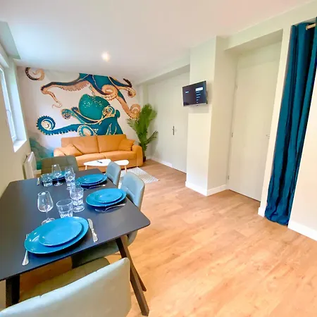 L'octopus - 2 Adultes 2 Enfants Jardin, Proche Centre Et Appartement